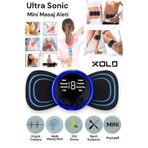 xolo 1 Cihaz 2 Yedek Pedli Şarjlı Masaj Aleti Katlanır Taşınabilir Tam Otomatik Ems Vücut Makinesi