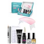 xolo 16 Parça Polijel Oje Yapma Seti Rakı Beyazı Evde Poligel Nail Art Seti