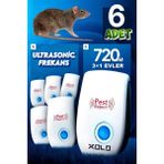 Xolo 6 Adet XLF101 Ultrasonik Sessiz Fare Kakalak Hamamböceği Kovucu Yuva Engelleyen Kovucu
