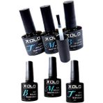 Xolo Kalıcı Oje Protez Tırnak Base Coat Top Coat Matte Coat Jel Oje Seti 3X10 ml Premium Mat Parlak Korur