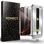 XONECT iPhone 16 Plus Uyumlu Ekran Koruyucu - 9H Temperli Cam, HD Şeffaf, 2’li Paket