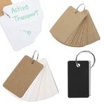 XOUDKE 150 adet boş kağıt kartlar, renkli dizin kartları, boş kartvizitler, kağıt, boş hafıza kartları, kraft kağıdı, kartlar, öğrenme kartları, oyun kartı, kelime kartı, kelime kartı, flash kartlar
