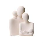 XOVP-023 Sanat Dekoratif Minimalist Stil Dört Süs Ailesi Birinci Sınıf Modern Giriş Yolu Oturma Odası TV Dolabı Şarap Soğutucu Süslemeler Süs Figürin (Gri)