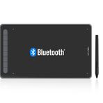 XP-Pen Kablosuz Deco LW Bluetooth Grafik Tablet X3 Stylus 8 Tuşlu Kısayol 10 x 6 İnç Uyumlu Windows Mac Android Krom OS ve Linux - Siyah