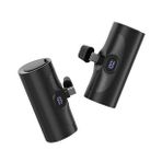 XP2304 20W Pd Fast Hızlı Usb-C / Type-C Soketli Yatay Stand Özellikli Ekranlı Mini Kompakt 5000 Mah Taşınabilir Şarj Aleti Powerbank - Siyah