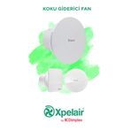 XPELAIR C4SR Fan Kare Yuvarlak Sessiz, Hız Seçimli, Enerji Tasarruflu ,Koku Giderici