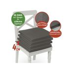 Xpermate 4'lü Sandalye Minderi Su İtici Kumaş 40 x 40 CM Antrasit