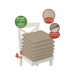 Xpermate 6'lı Sandalye Minderi Su İtici Kumaş 40 x 40 CM Bej