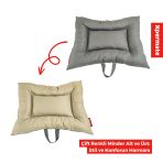Xpermate Comfort Köpek Yatağı, Kedi Yatağı, Tüy Tutmayan Ve Su İtici Kumaş 55X65 Cmantrasit Bej