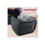 XPERMATE Dekoratif Kare Puf Orta Sehpa Ayak Uzatma Puf 40x40 Cm Gri Puffymod