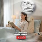 Xpermate Ergonomik Destek Yastığı – Baş, Sırt, Bel ve Bacak Desteği - 55 x 30 cm - Bej