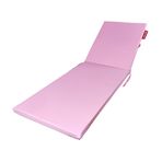 XPERMATE Fermuarlı Plaj Minderi Su Geçirmez Kumaş Katlanabilir Kamp Minderi Kılıf 60x180x5 Pembe