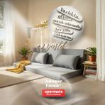 Xpermate Katlanır Sünger Yatak Yer Yatağı Minderi Yastıklı Sünger Kanepe Katlanabilir Çok Amaçlı Portatif Yatak 10 cm - 100 x 200 cm - Gri