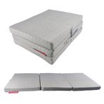 Xpermate Katlanır Yatak Yer Yatağı Katlanır Sünger Yatak Misafir Yatağı 80X180x8 Gri