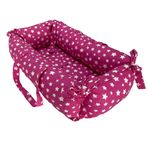 xpermate Portbebe Ana Kucağı, Puset Bebek Taşıma Çantası Kundağı 50x70 cm Yıldızlı Pembe