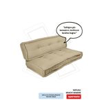 XPERMATE Yer Minderi Bisküvi Minder Petek Önü Oturma Mİnderi Balkon Bahçe Minderi 60x120 Bej