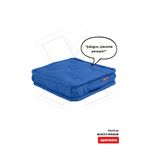 XPERMATE Yer Minderi Petek Önü Bisküvi Minder 55x55x14 Pofuduk Balkon Bahçe Fransız Minderi Mavi