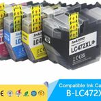 Xplus Brother MFC-J2340DW LC472XL 4 Renk Muadil Kartuş Seti Siyah 3000 Sayfa Renkliler 1500 Sayfa