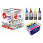 Xplus Photo Print Stylus DX400 T0711 T0712 T0713 T0714 4 Renk Muadil Kartuş Seti 500 Sayfa - Renkli