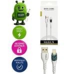 Xpremium MobiLX 3.4A Lightning Şarj Kablosu – USB to Lightning | Örgülü Yapı | Model: MU-09