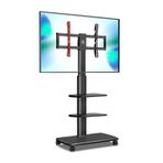 XPYGF565 TV Braketi TV Standı Ev Yerden Tavana Kasnak TV Rafı 65/70/75 Evrensel TV'ler Standı Büyük Mobil TV Rafı TV Monitör Tutucu Rafı (Boyut: C)
