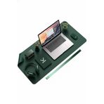 Xrades Deri Mousepad Laptop Bilgisayar Için Geniş Masa Matı Deri Mouse Pad 80x40 Cm Orman Yeşil