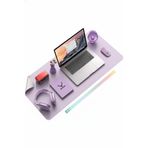 Xrades Deri Mousepad Laptop Bilgisayar Için Geniş Masa Matı Deri Mouse Pad 80x40 Cm Pastel Lindos