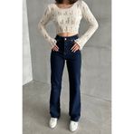 XRAY JEANS Kadın Esnek Bol Paça Palazzo Laciver Kot Pantolon