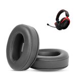 XRHTONG Prime yedek kulak yastığı, HyperX Cloud II Cloud Pro Cloud Alpha Cloud Stinger Cloud Flight Cloud Flight S ile uyumlu kulaklık, kulak yastığı, yastık (protein deri/hafızalı köpük)