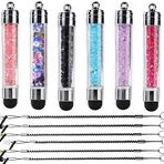 XRONG Renkli Kristal Kapasitif Mini Stylus Evrensel Dokunmatik Ekran Kalemi, iPhone 7 6S, Samsung Galaxy S5 S4 S3, Android, Akıllı Telefonlar, iPad, iPod'lar, HTC, Motorola, LG ve daha fazlası için, çok renkli
