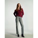 Xsıde Gri Straight Fit Kadın Jean Pantolon