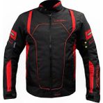 Xspeed Anger Plus 4 Mevsimlik Korumalı Motosiklet Montu Yeni Sezon Siyah Kırmızı - XL