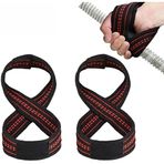 Xspring Ağırlık Kaldırma Bileklikleri, Figure 8 Tasarımı Ağırlık Kaldırma Kayışları, Deadlift ve Powerlifting İçin Erkek ve Kadın Sporculara Uygun, Dayanıklı Bilek Destek Kayışı (M Beden)