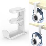 Xspring Kulaklık Standı, Masa Altı Kulaklık Askısı, 360 Derece Dönebilen Ayarlanabilir Kollu Kelepçe, Oyun Kulaklığı ve PC Kulaklıkları İçin Evrensel Askılık, Profesyonel Gaming Kulaklık Standı