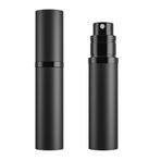 Xspring Seyahat Atomizer Mini Pompa Sprey, 5ml İnce Sis Parfüm Dağıtıcı, Boş Parfüm Sprey Şişesi, Seyahat ve Dışarı Çıkma İçin Taşınabilir Atomizer Yeniden Doldurulabilir Koku Pompası Kutusu (Siyah)