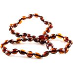 Xsta Amber Kehribar Bebek Kolye HH07 - 0 - 3 Yaş - Kırmızı