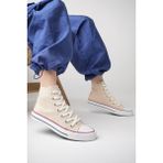 Xstreet Uzun Unisex Keten Ayakkabı Spor Ayakkabı Günlük Sneakers - Bej
