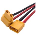 XT30ULW 90C Dişi-Erkek Lipo Pil Şarj Kablosu Seti 10CM - Renkli