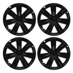 Xtevu 19 inç tekerlek göbeği kapağı, çizilmeye dayanıklı tekerlek jant koruyucusu, 4pcs 2021-2024 için tam sarma (Glossy Black)