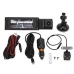 XTevu Araç Kamerası, 3 Kanal Dash Cam, 1080P Sürüş Kaydedici, Wifi Araç İçi Kamera, Gece Görüşlü Araç Kamerası Monitörü