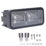 Xtevu LED Forklift Güvenlik Işığı, Çift Lens Uyarı Lambası DC12V, Depo ve Endüstriyel Araç Güvenliği için Yüksek Parlak Düz Işın (Red)
