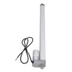 Xtevu Mini Doğrusal Elektrik Aktüatörü, 750N 450mm 12V Motor Hareket Aktüatörü, Track Robotics için Doğrusal Tahrik, Ev Otomasyonu Elektrikli Push Çubuğu (Actuator with Controller Remote Control)
