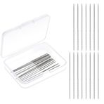 Xthrotsenk 15 paket Snag Nab It aracı takma onarım iğnesi 0,03 x 2,36 inç Snag onarım dikiş aracı tamir örgüleri ve dokuma alet kılıf deri el sanatları dikiş iğnesi örme dokuma kumaş perdeler giysiler için