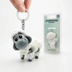 Xtoys Sevimli Koyun Shaun Sheep Anahtarlık Çanta Süsü ve Okul Çantası Aksesuarı | Puffy
