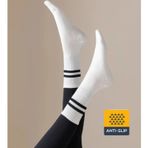 XTR Fitness - Yoga ve Pilates İçin Profesyonel Kaydırmaz Tabanlı Çorap (Beyaz, Standart)