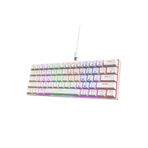 XTRIKE ME RGB Işıklı Beyaz Gaming Klavye - %60 Kompakt Tasarım - Type-C Kablolu Oyuncu Klavyesi Zr1132