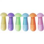 Xuczi Fosforlu Kalem Mini Mantar 6 Lı Bc-725