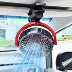 xuenair Araba Siperliği Arka Koltuk Çatı Kolları için Akülü Vantilatör, SUV Van RV Kamyonet Kamp Masası Yatak Arabası Bebek Beşiği için Şarj Edilebilir Taşınabilir Araç Vantilatörü, Sessiz 360