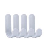 XUJUAN-0227 Duvara Monte Portmanto 4 ADET/1 ADET Ev Dekorasyonu Anahtarlık Havlu Kancası Plastik Kapı Askısı Kendinden Yapışkanlı Duvar Askısı Şapka Rafları Anahtar Askı Duvar Organizatör Ceket