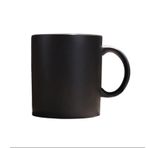 XUJUAN-0227 İçecek Kupası Kupa 420ML Siyah Beyaz Seramik Büyük Kapasiteli Kahve Fincanı Ev Seramik Mark Ofis İçme Bardağı Çay Bardağı Süt Çay Bardağı (Siyah)